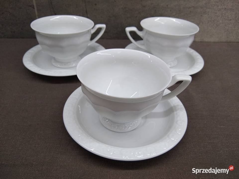 Filiżanka spodek Rosenthal Biała Maria Classic Kalisz