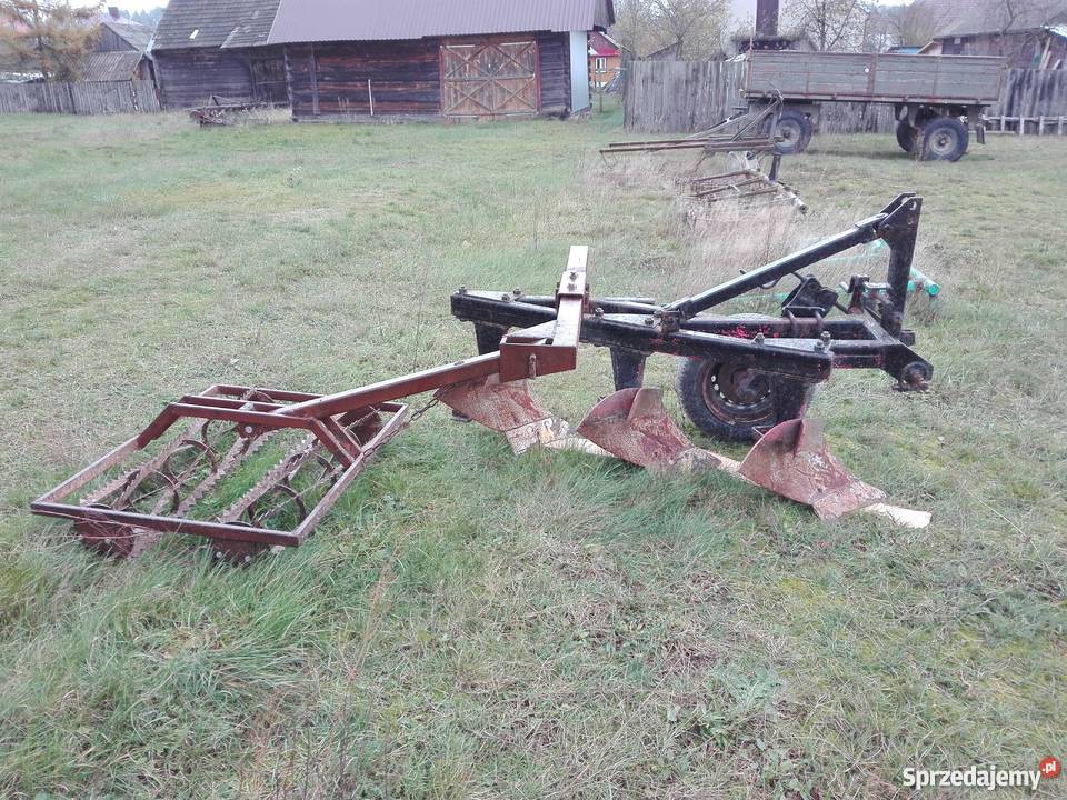 Pług 3 skibowy z wałkiem Kunki