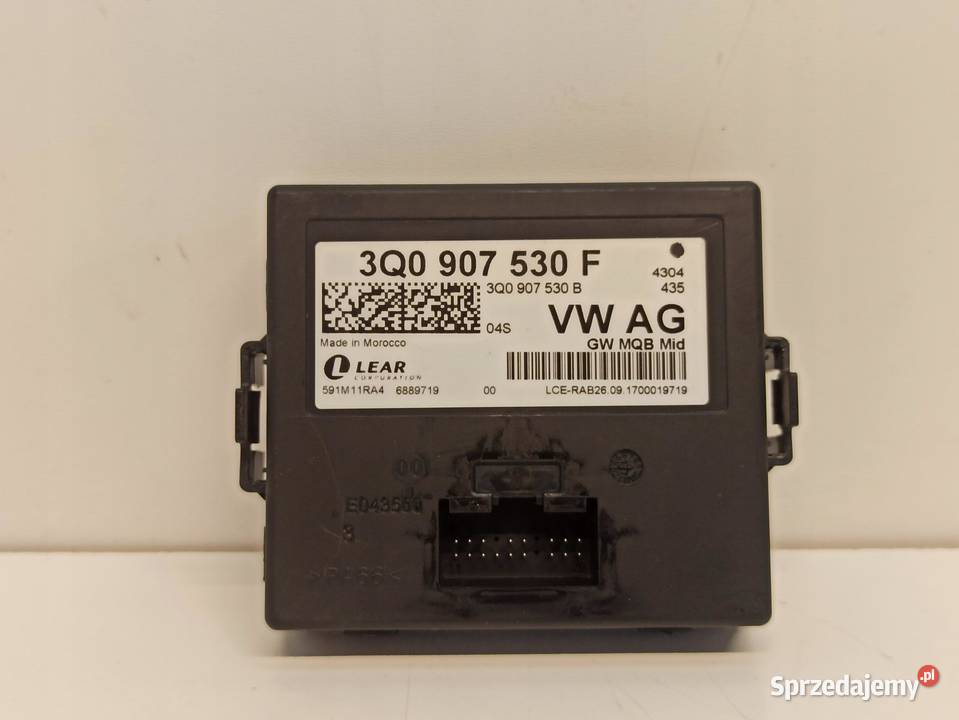 A3 8V MODUŁ KOMFORTU 3Q0907530F 3Q0907530B