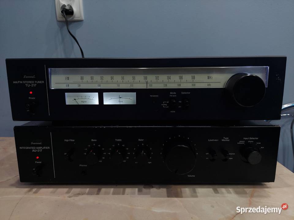 Sansui AU217 Amplifier and Sansui TU217 AMFM Łapy