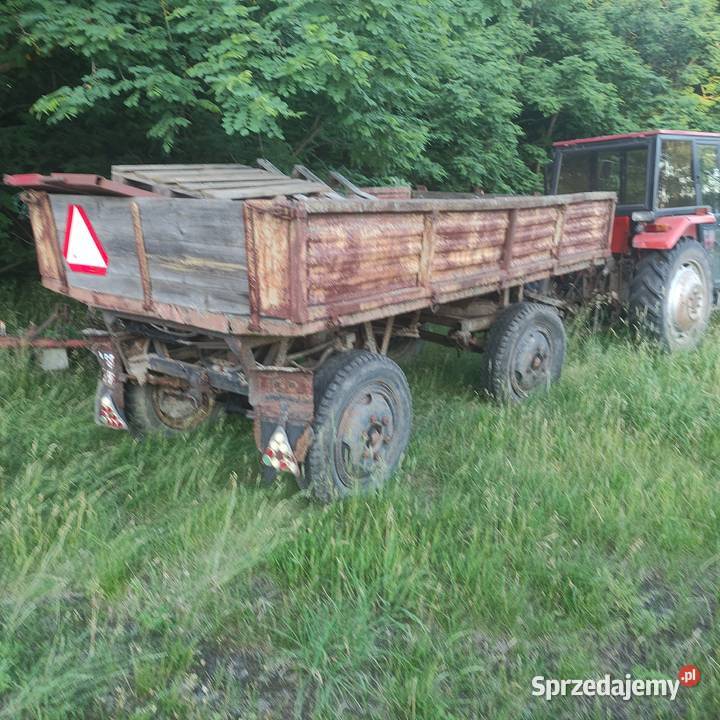 Przyczepa wywrotka D44 nieuszkodzony Popielina