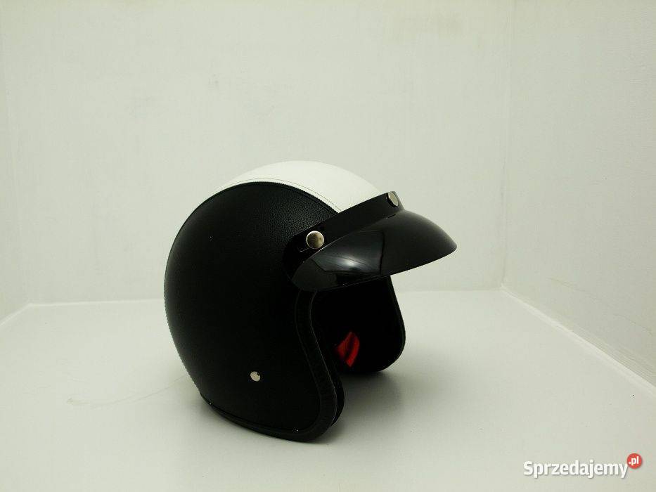 Nowy kask retro Cafe Racer Bobber Brat Style