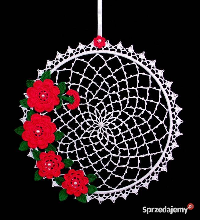 Zawieszka ozdoba na okno szydełkowa 29 Z140 Wystrój okien