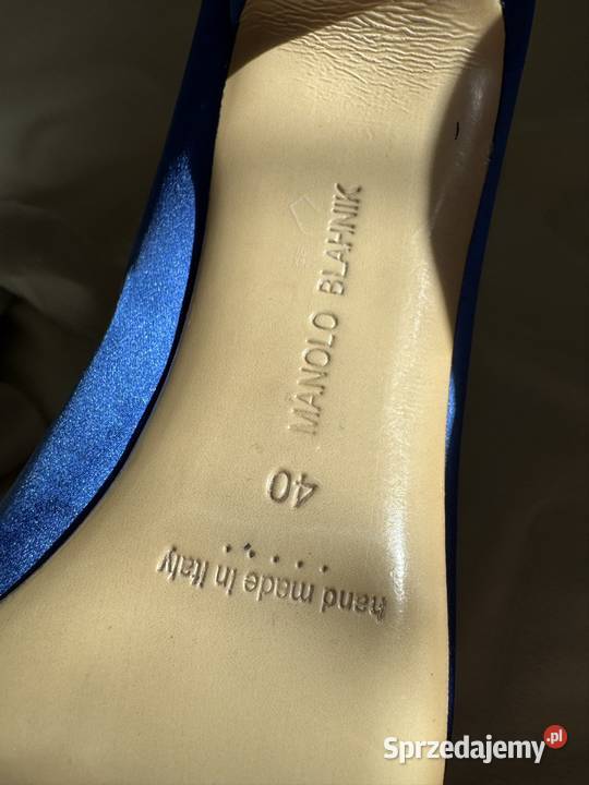 Manolo Blahnik Szpilki rozmar 40 Satyna Kolor Warszawa