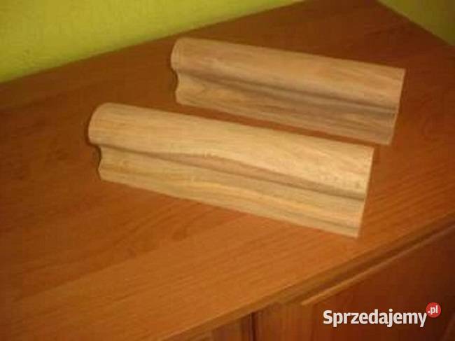 Poręcz drewniana okrągła Pochwyt złoto Balustrady i barierki Dom i Ogród Lubań