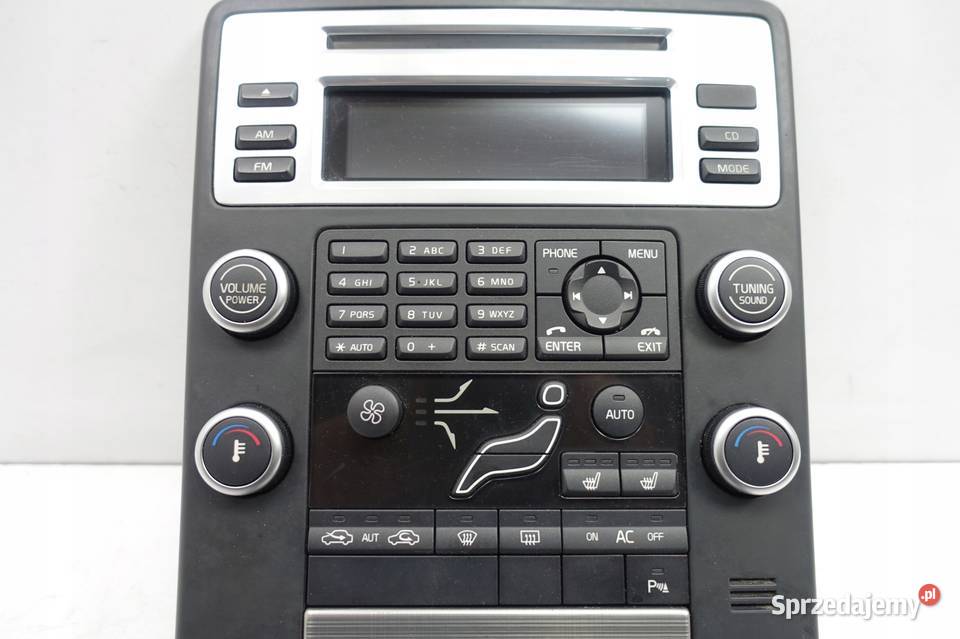 PANEL KLIMATYZACJI Volvo V70 III TUNEL ŚRODKOWY Rudka