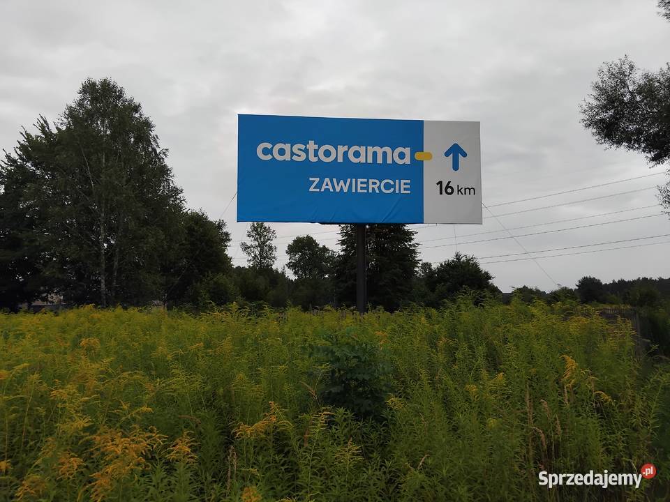Do wynaęcia baner obwodnicy Zawiercia śląskie Poręba reklama