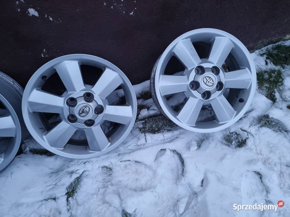oryginalne alu toyota r16 65cala et45 śląskie Chełm Śląski sprzedam