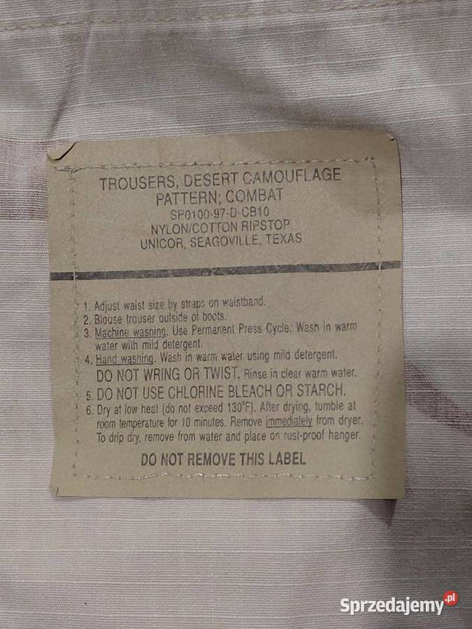Spodnie BDU 3 color desert Medium Long ripstop dolnośląskie Wrocław