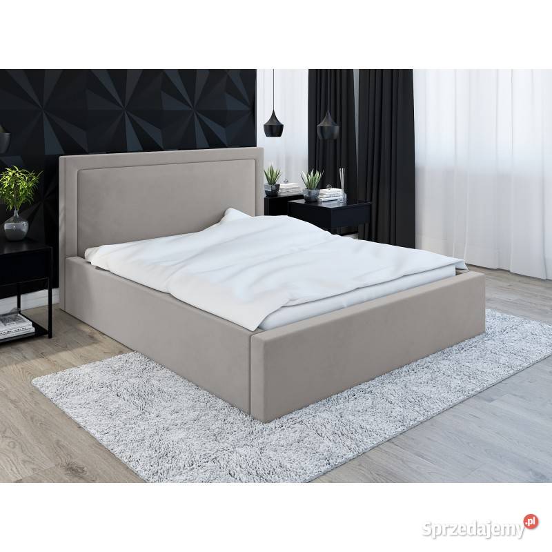 Klasyczne łóżko dwuosobowe ROZELL z materacem 140x200