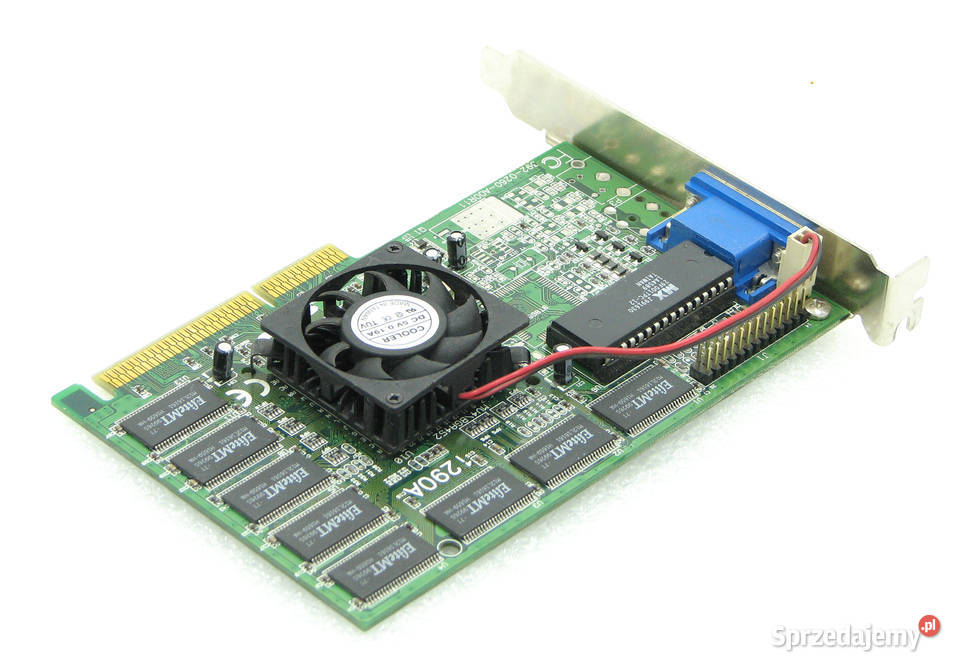 NVIDIA RIVA TNT NV4 16MB 128bit SDRAM DSUB AGPx2 aktywne Cielądz