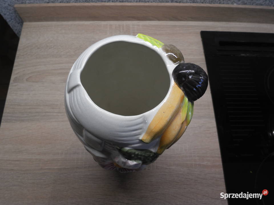 Wazon ceramiczny wypukłe zdobienia Raszków