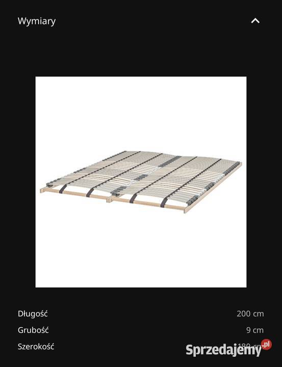 Rama łóżka MALM Ikea 196x209 wkładstelaż pod mazowieckie Ożarów Mazowiecki