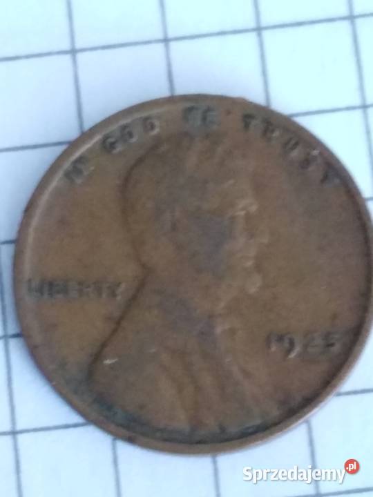 Moneta 1 cent usa Lincoln 1925 Żary