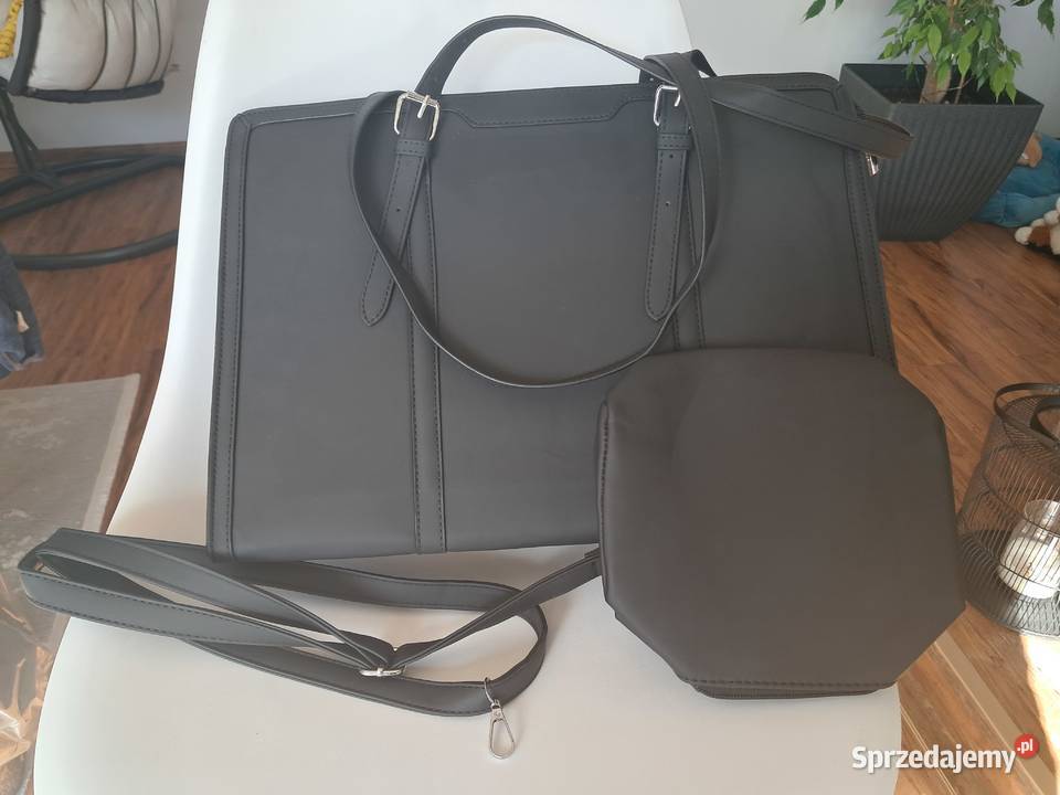 Nowa czarna torba na ramię saszetka wym 42x30x15