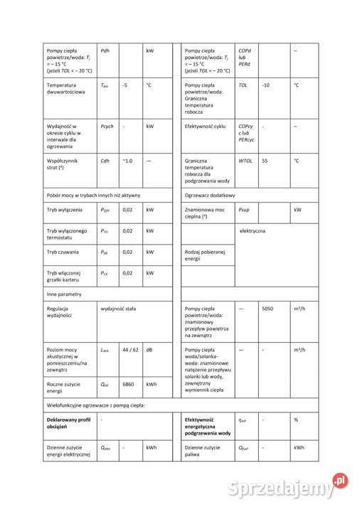 SAS POMPA CIEPŁA POWIETRZEWODA O MOCY 12 kW Golub-Dobrzyń sprzedam