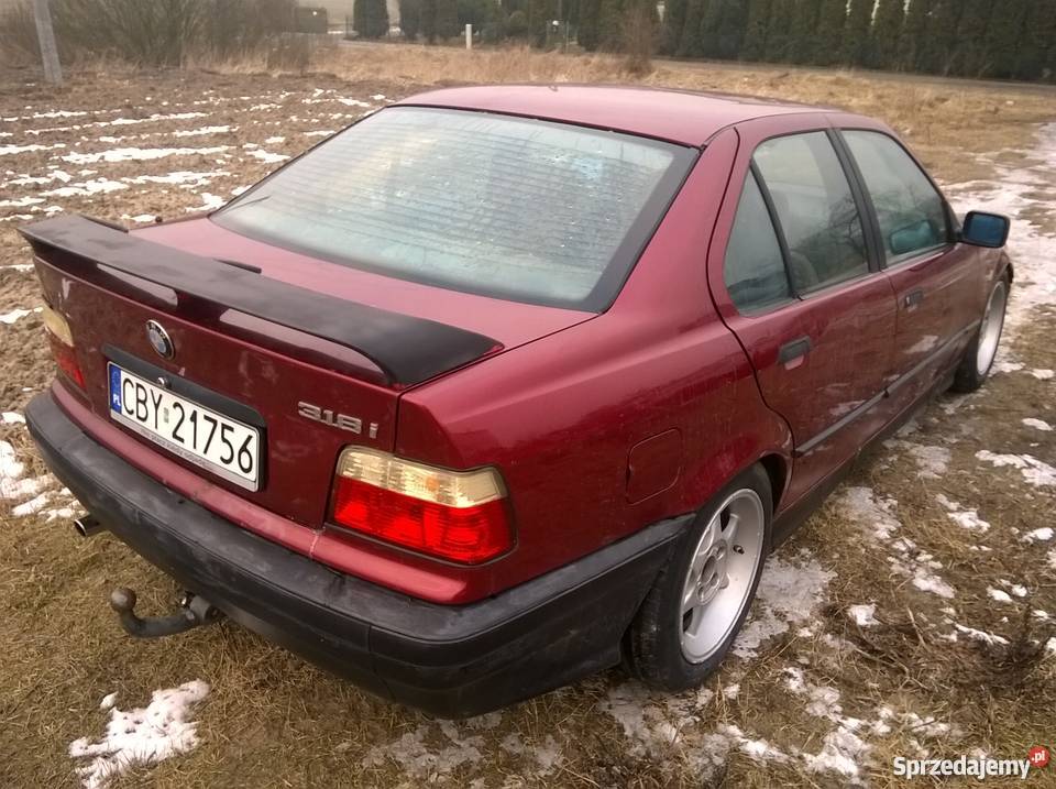 BMW 318 18 Benzyna LPG welurowa tapicerka Seria 3 kujawsko-pomorskie Czarże