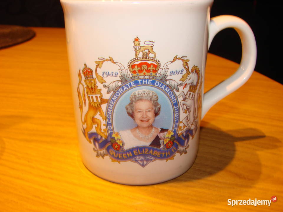 Quenn Elizabeth II kubek Porcelana i szkło Pruszcz Gdański