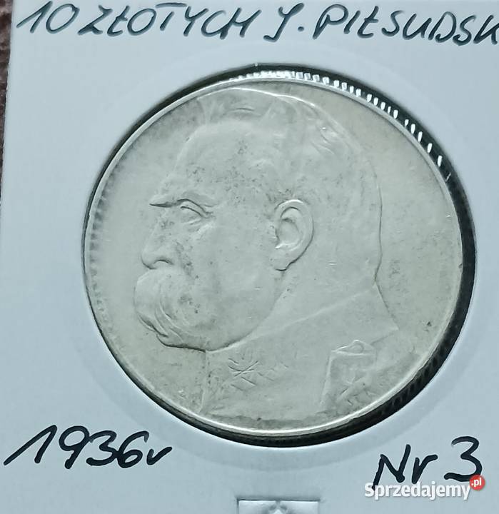 10 złotych J Piłsudski 1936 r 3 wielkopolskie Konin