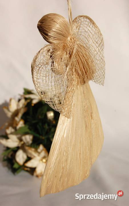 Anioł anioły z włókna abaca sznurka naturalne Lublin