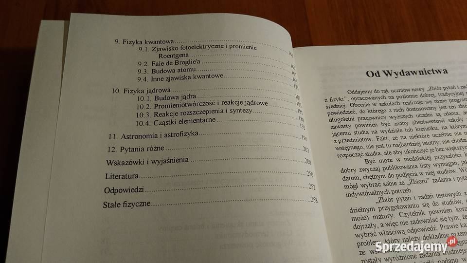 Zbiór pytań i zadań testowych z fizyki Jadwiga Gdańsk sprzedam