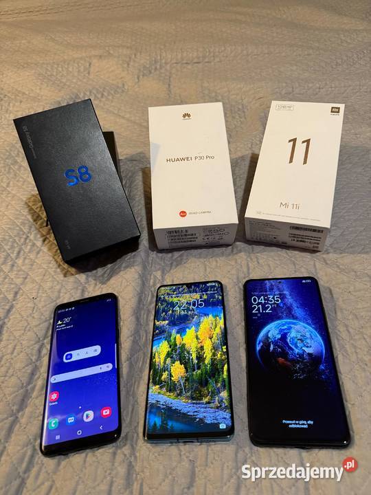 Zestaw 3 telefonów Huawei P30 Pro Xiaomi Mi11i Lublin