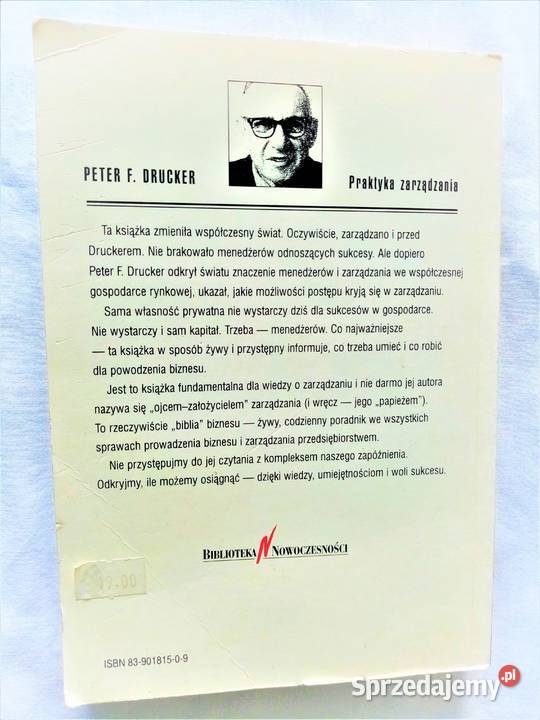 Peter Drucker Sztuka Zarządzania śląskie Katowice