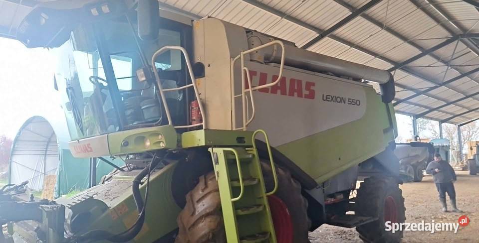 Kombajn zbożowy Claas Lexion 550 z hederem Claas Łomża