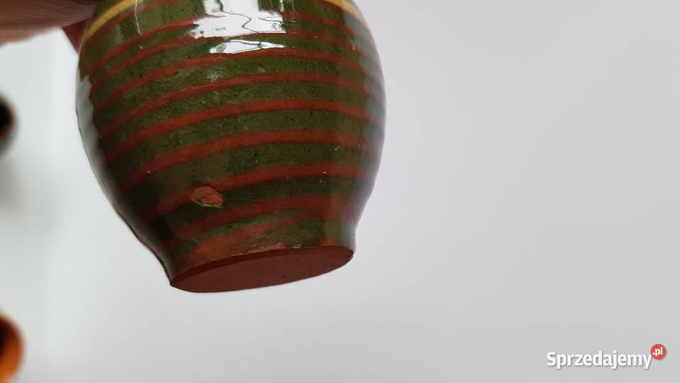 3 x wazonik ceramiczny wazoniki Łysa Góra Dąbrowa Górnicza