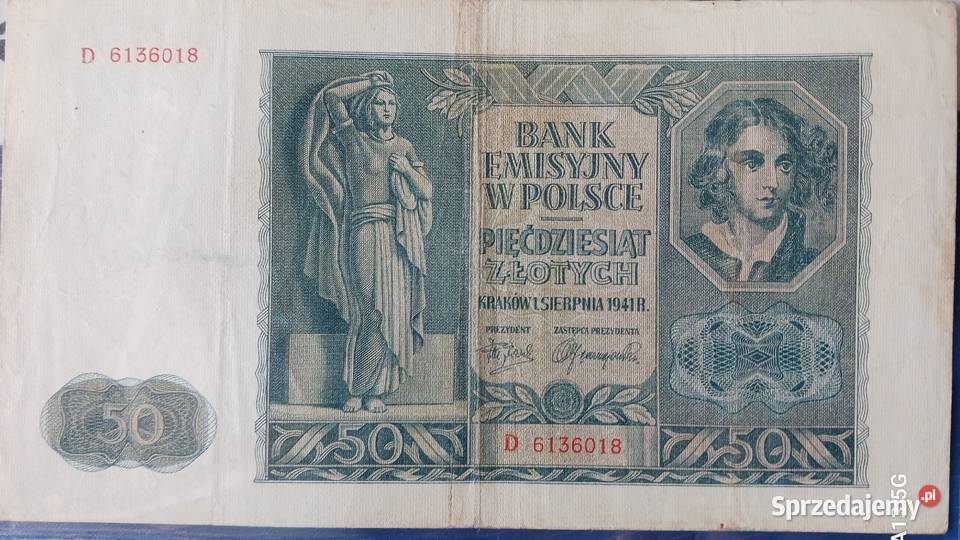 50 Złotych Kraków 1941 r ser D