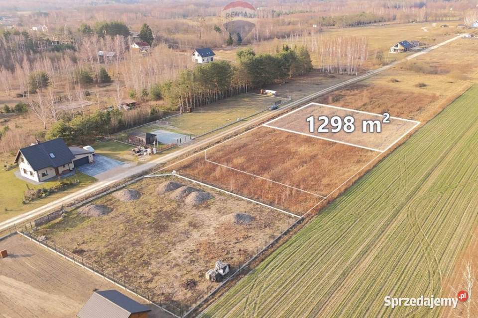 Działka budowlana w Bednarach 1298 m2 z MPZP Bednary