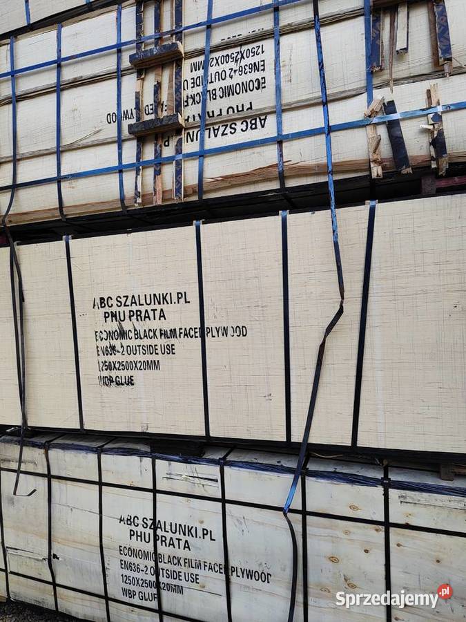 Sklejka topolowa szalunkowa 2500x1250 paleta