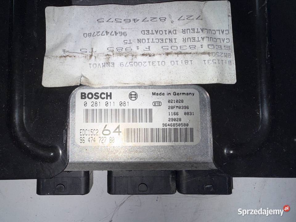Sterownik moduł Silnika Peugeot 307 sw 20hdi wielkopolskie Ostrów Wielkopolski sprzedam