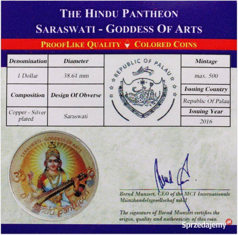 Palau 1 dolar panteon hinduski śląskie Wodzisław Śląski