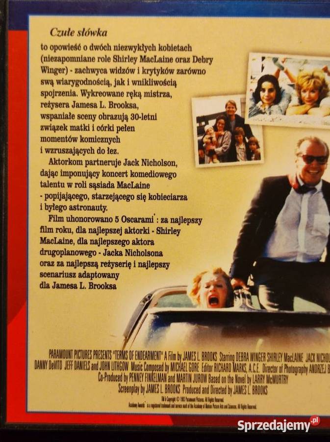 czułe słówka Shirley MacLaine Debra Winger Jack Kielce
