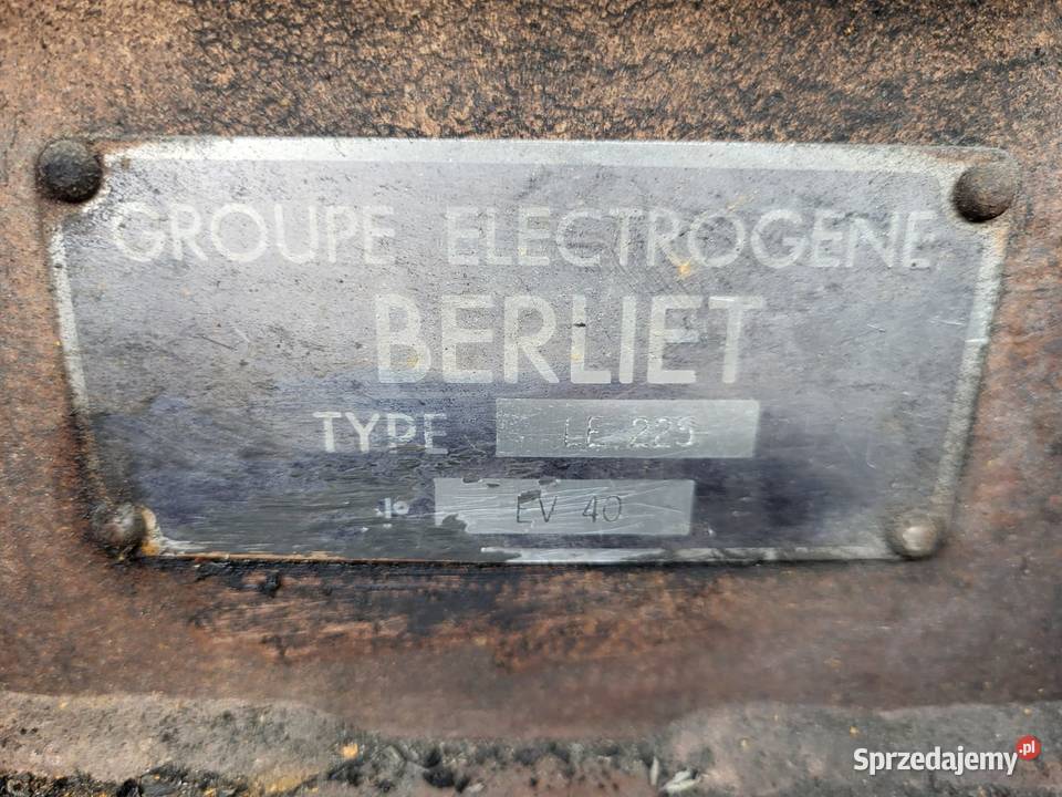 Generator prądotwórczy Berliet LE 225 225 kVa Rybnik sprzedam