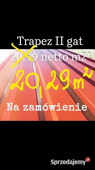 Blacha trapezowa T18 T7 II gatunek Dostawa zachodniopomorskie Szczecin