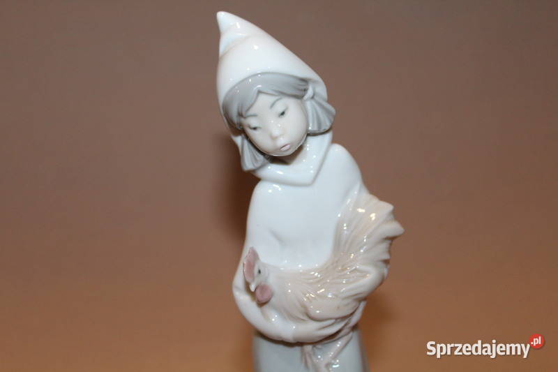 Figurka dziewczynka z kurą Lladro 128 FiaF Szczecin