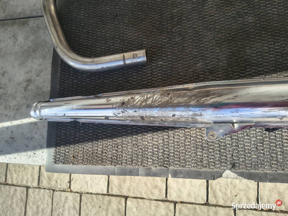 Lewa rura wydechowa z kolankiem jawa cz 350