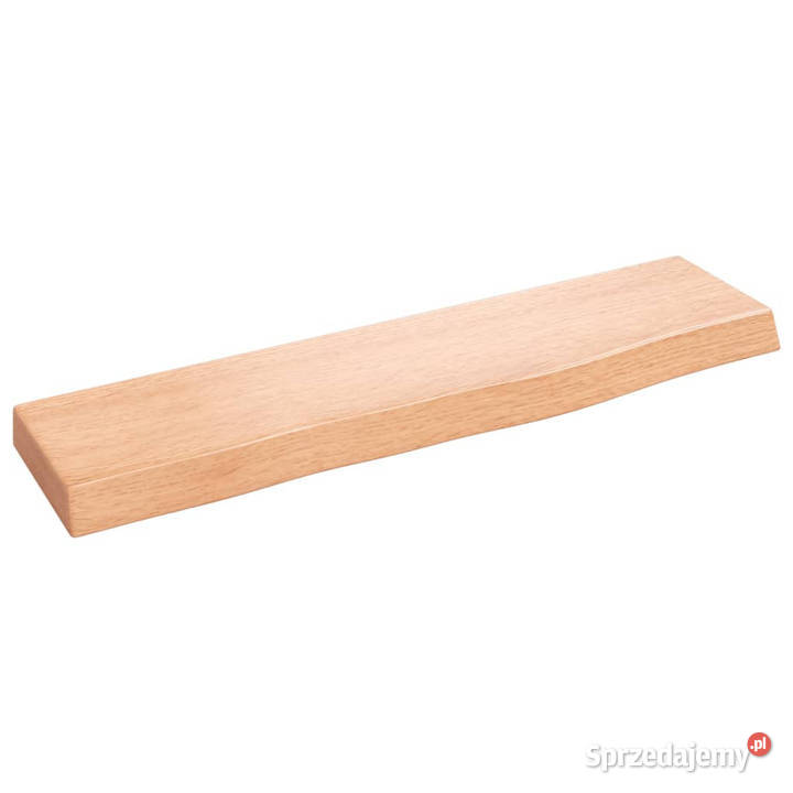 Półka jasnobrązowa 40x10x2 lakierowane lite Półki
