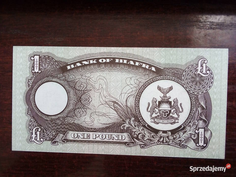 Banknot 1 funt Biafra Płońsk
