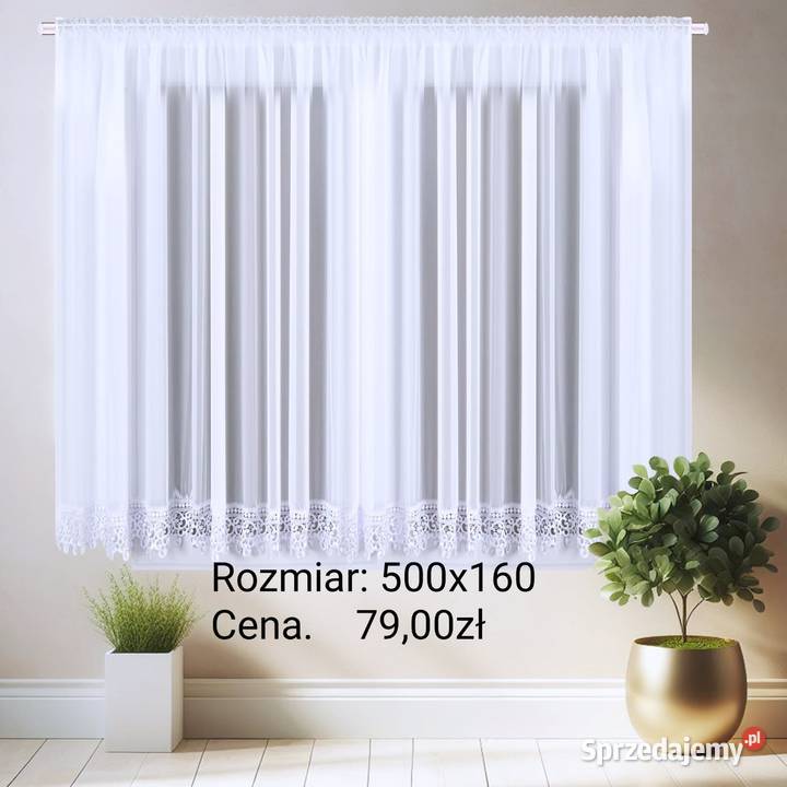 Firana 500x160 firany firanki gotowe woal Firany Wyszków