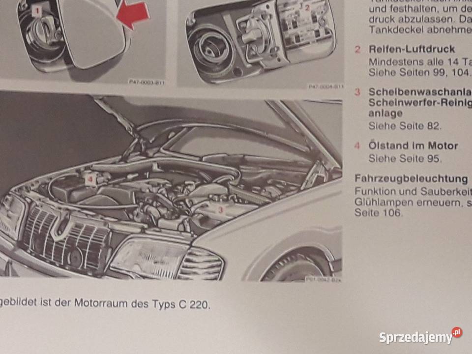 Mercedes W202 C180 Cklasa instrukcja obsługi miękka Piotrków Trybunalski