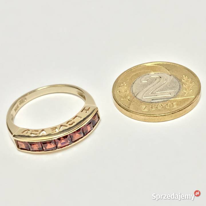 Złoty pierścionek 585 14K I LOVE YOU Kocham Cię mazowieckie Warszawa