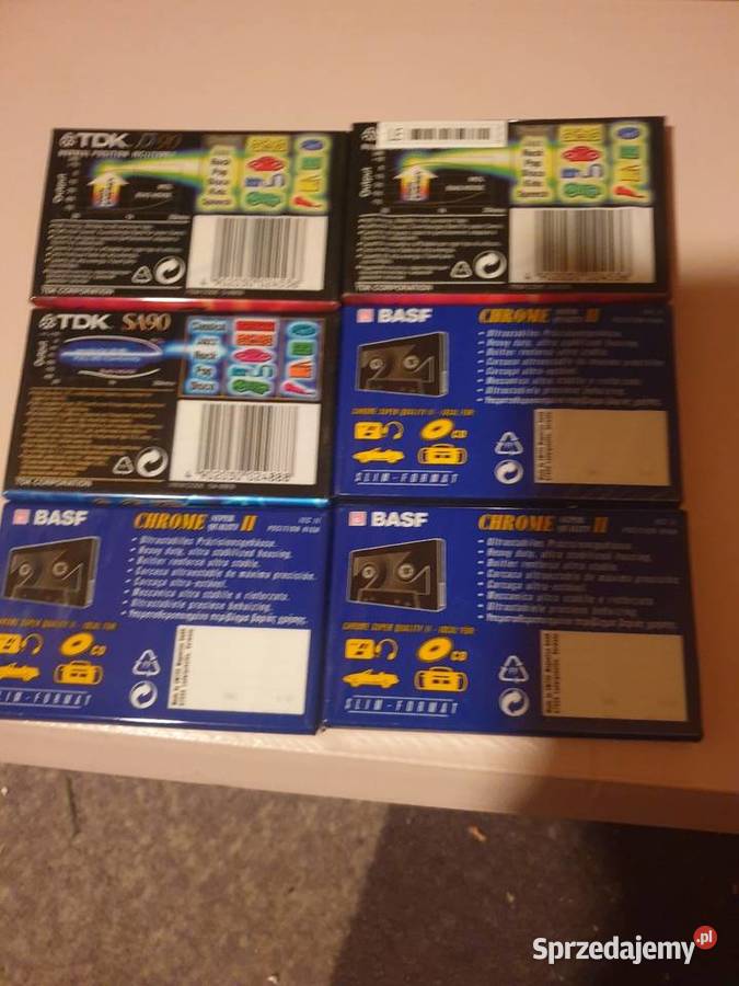Kasety magnefonowe tdk i basf 90 nowe 6 sztuki podkarpackie Leżajsk