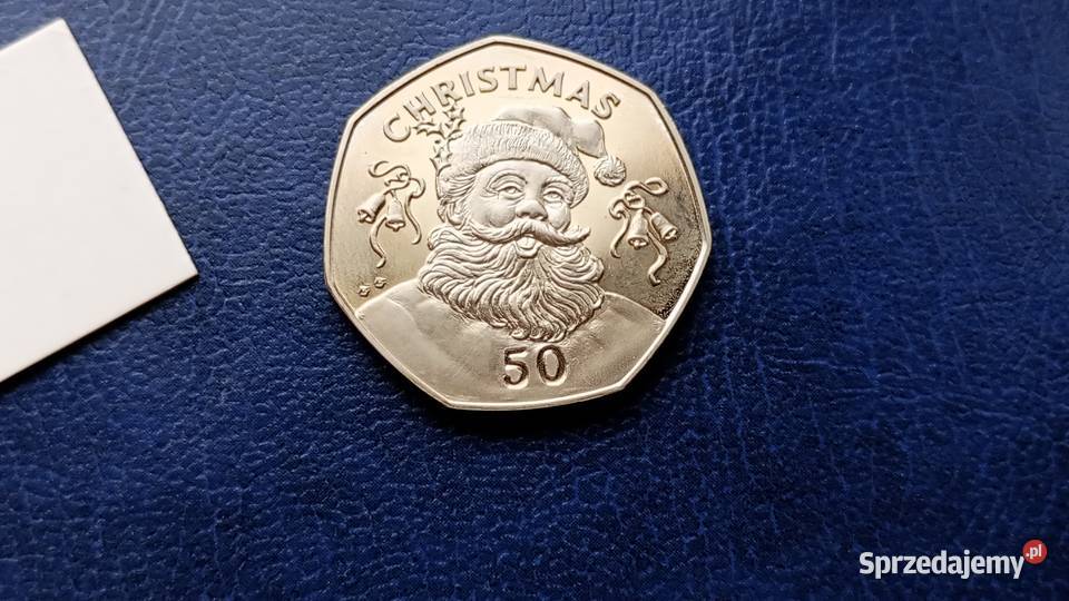 Stare monety 50 pens 1992 Christmas Gibraltar Lesko sprzedam