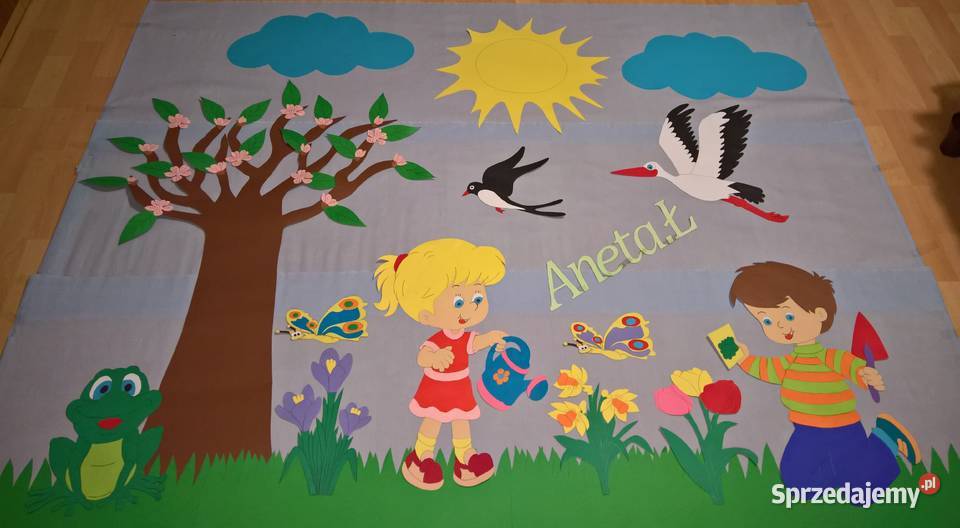 Dekoracja wiosenne z brystolu 504 102 444 Pozostałe Garwolin