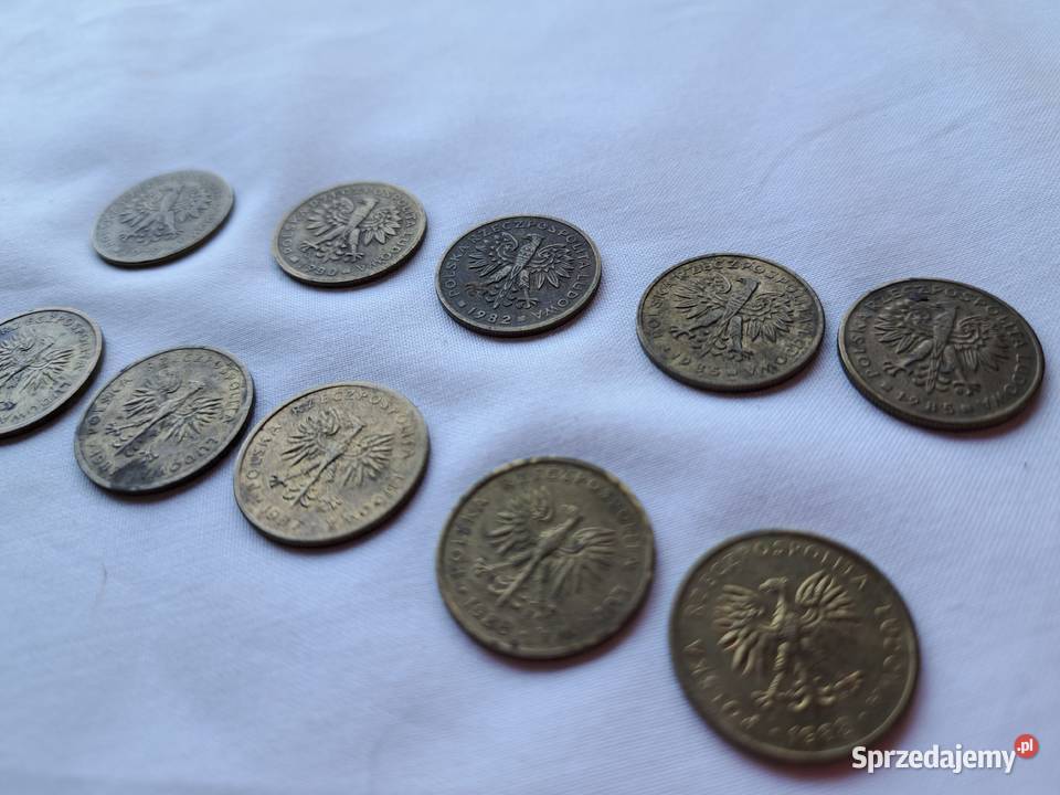 Monety 2 10 sztuk 1979r80r82r85r87r88 Numizmatyka