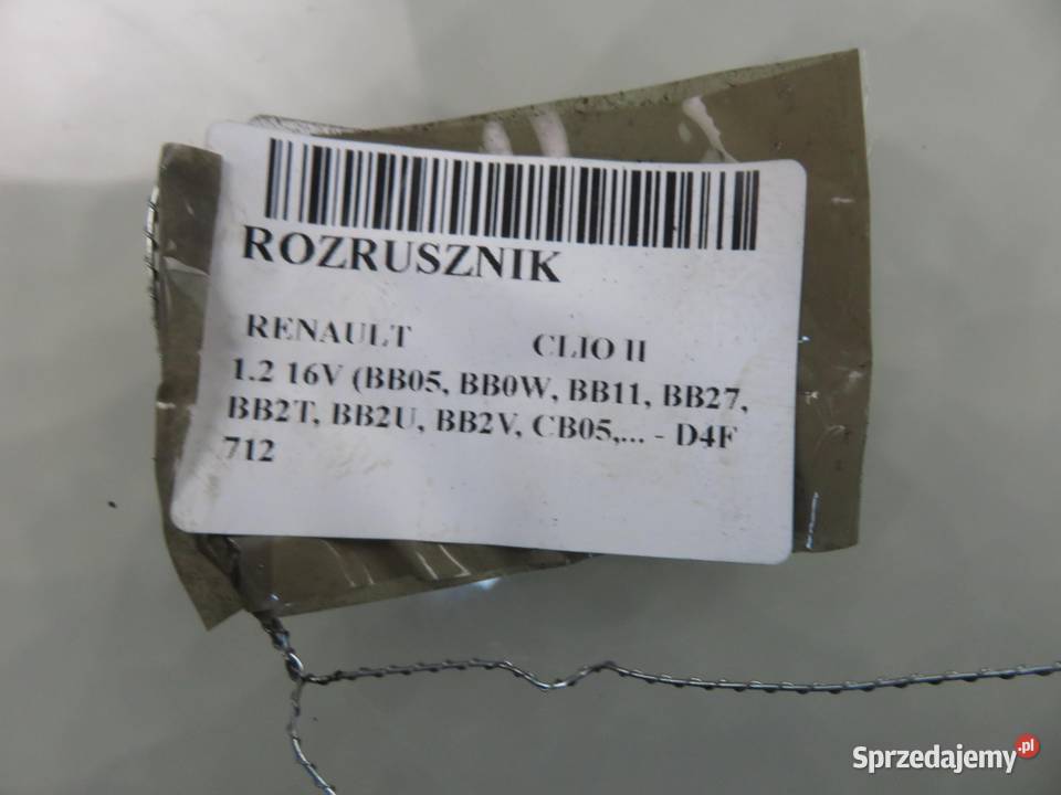 ROZRUSZNIK RENAULT CLIO II 12 16V 75 D4F 712