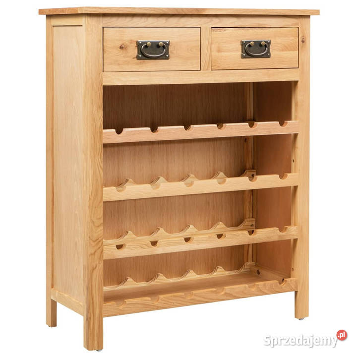 Szafka na wino 72 x 32 x 90 lite drewno dębowe Wyposażenie wnętrz sprzedam